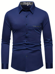 Men's Casual Button Up Shirt Spring Summer