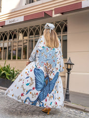 Boho Sun Protection Summer Robe Vacation Cover Up For Beach Pool Bathing