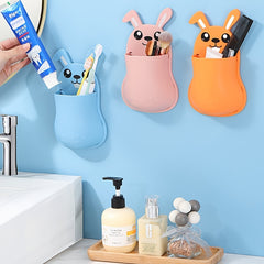 Adhesive Wall Storage Organizer for Bathroom Kitchen Utility Room