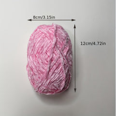 3pcs Velvet Chenille Yarn for DIY Knitting & Crocheting Sweater