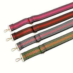 Vintage Geometric Pattern Wide Strap Adjustable Bag Strap