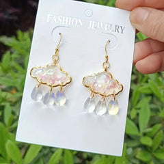Rain Clouds Earring Dangle Jewelry Gift
