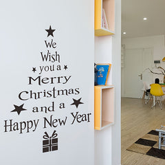 Christmas Wish Tree Wall Sticker - Waterproof Vinyl Decor