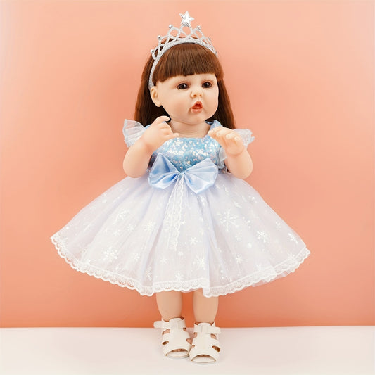 22 Inch Reborn Doll Princess Elsa with Crown