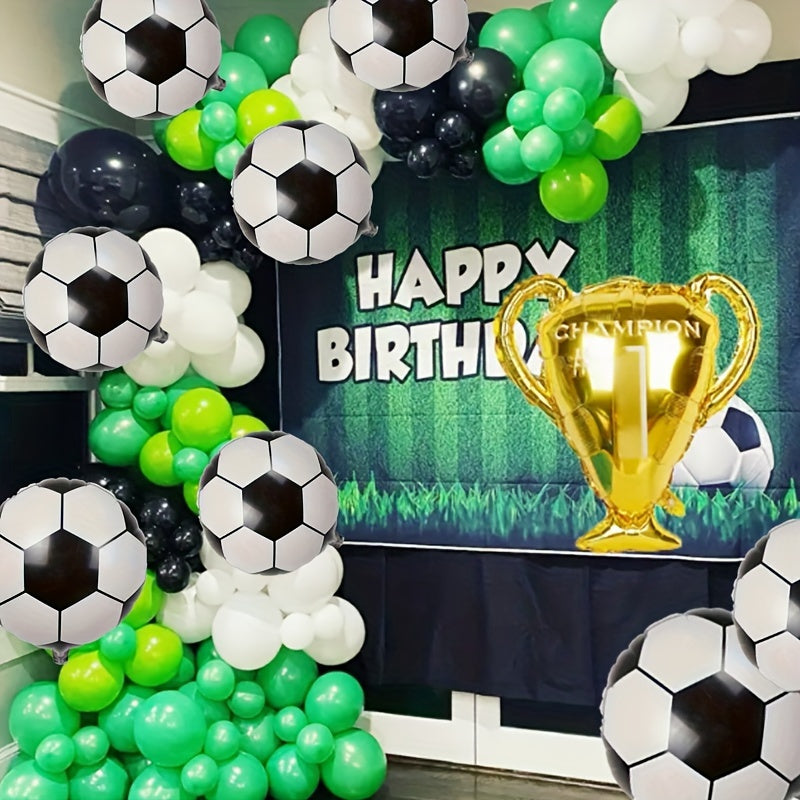 6pcs 18 inch Football Balloons Decorative Props for Sports Themed Party