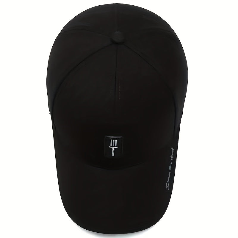 Men's Baseball Cap with Leather Labels