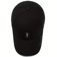 Men's Baseball Cap with Leather Labels