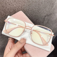 Anti Light Men's Glasses Large Square Frame