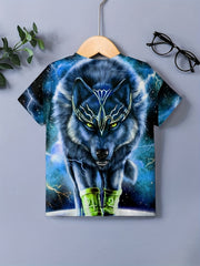 Boys' Wolf Graphic T Shirt 3D Print Breathable Casual Tee