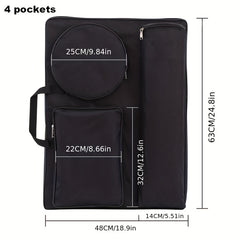 1pc Portable Drawing Board Bag Large Carrying Drawing Tools Kit Bag