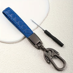 2pcs Single Layer Keychain with Metal Buckle and Screwdriver
