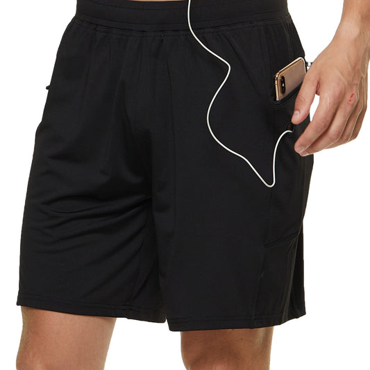 Men's Breathable Shorts with Pockets Drawstring Waist Loose Fit