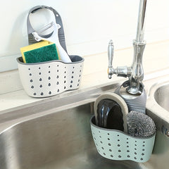 Saddle Type Sink Sponge Storage Drain Rack Hanging Bag