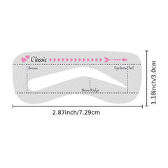 10Pcs Eyebrow Stencils Kit Professional Portable Shaping Stencils