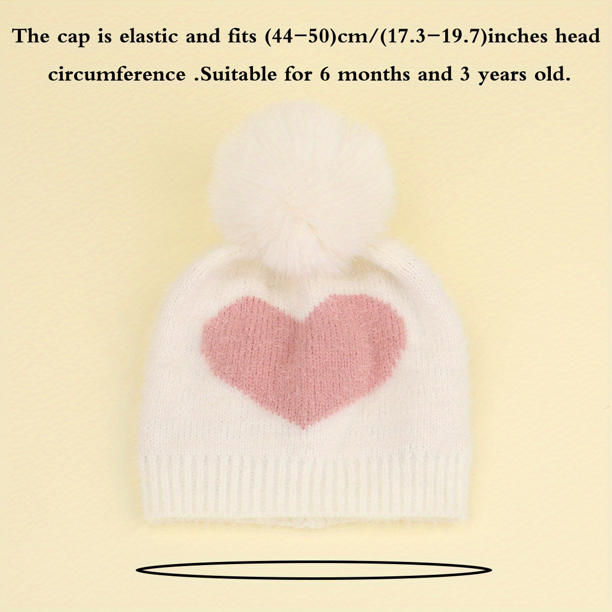 Lightweight Kids Knit Hat Women 6 Months-3 Years Washable