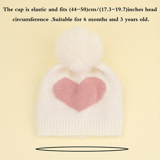 Lightweight Kids Knit Hat Women 6 Months-3 Years Washable