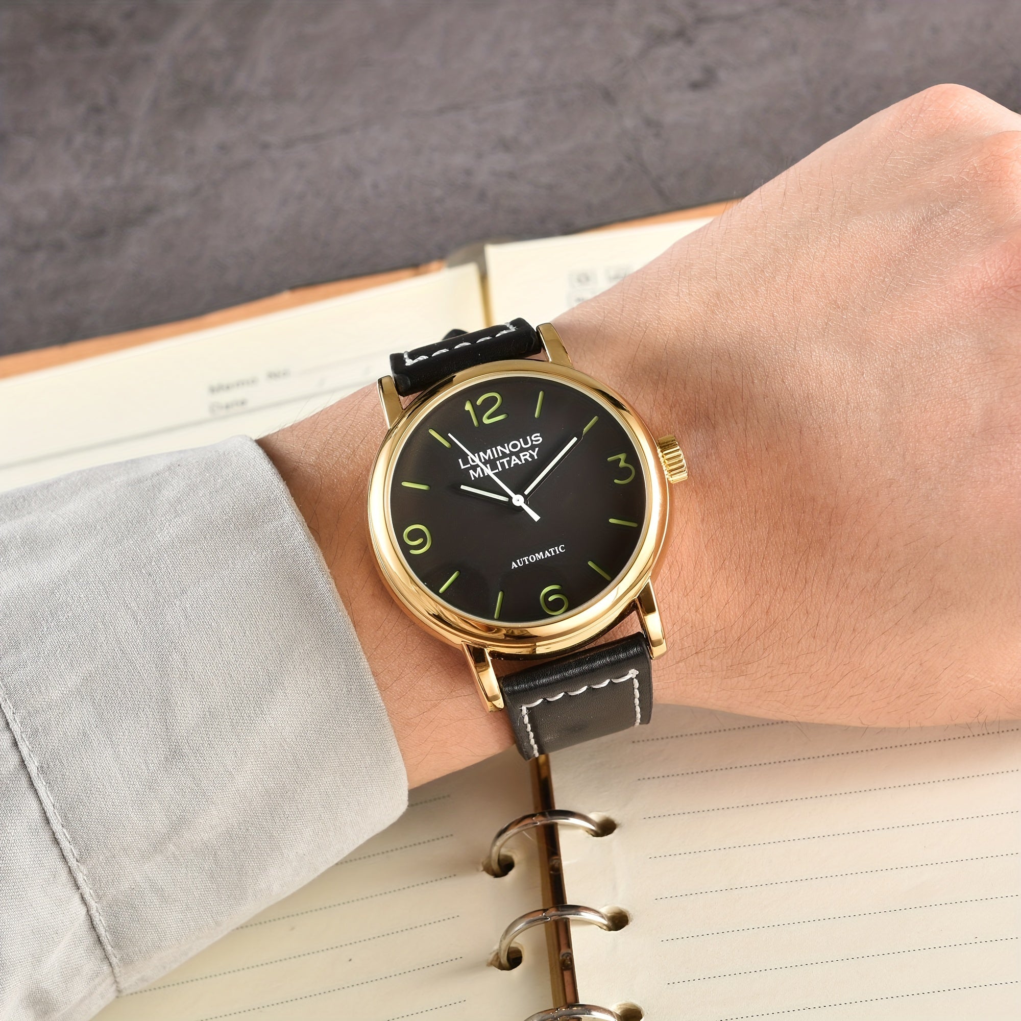 KUERST Teen Watch Automatic Mechanical Night Glow Wristwatch