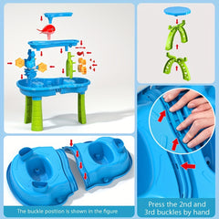 Kids Sand Water Table For Toddlers 3 Tier Sand And Water Play Table Toys