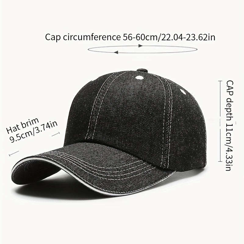 Men's Denim Baseball Cap Outdoor Sun Hat