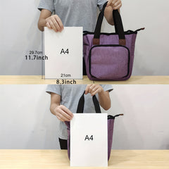 DIY Yarn Bag Knitting Organizer Tote Bag with Portable Storage