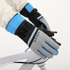 Thickened Sports Gloves Windproof Reflective Cycling Skiing Winter Warm Gloves