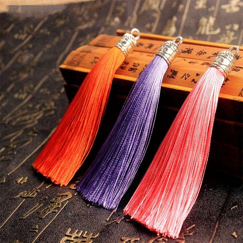 1PC 9 Candy Tassel Pendants DIY Earring Bag Necklace Ornament Making