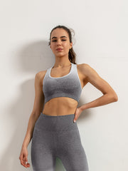 Ombre Sports Bra High Stretch Running Fitness Tank Top Women's Activewear