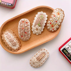 Lace Knitted Sweet Hairpin for Kids