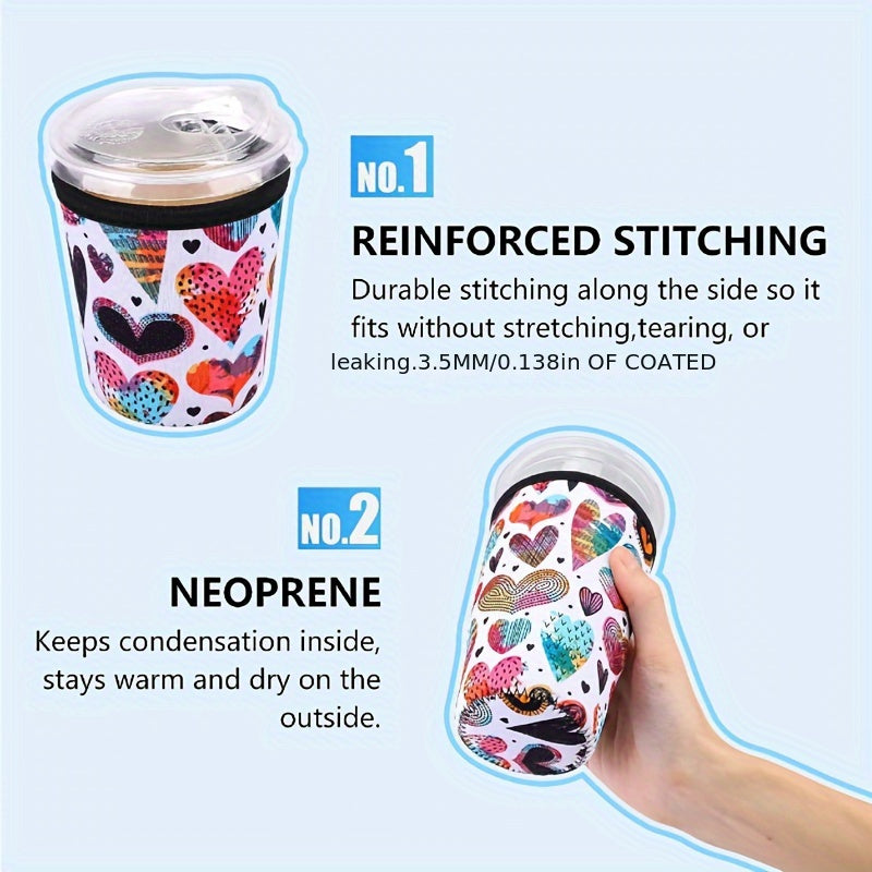 2pcs 18OZ Reusable Coffee Cup Sleeve Heat Preservation Antifreeze Cover