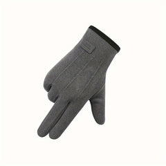 Men's Outdoor Cycling Gloves Warm Touch Screen Windproof Cold-proof Gloves