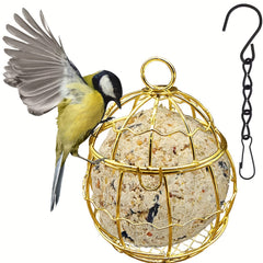 Metal Bird Suet Holder Hanging Feeder For Garden