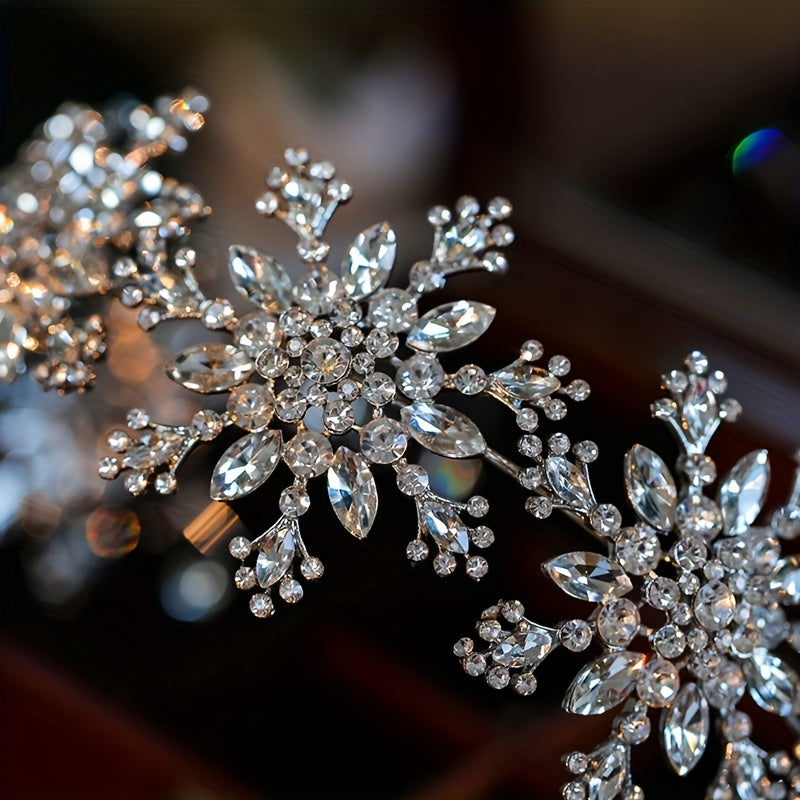 Snowflake Shape Headband Headwear Head Hoop Wedding Hair Accessories Jewelry