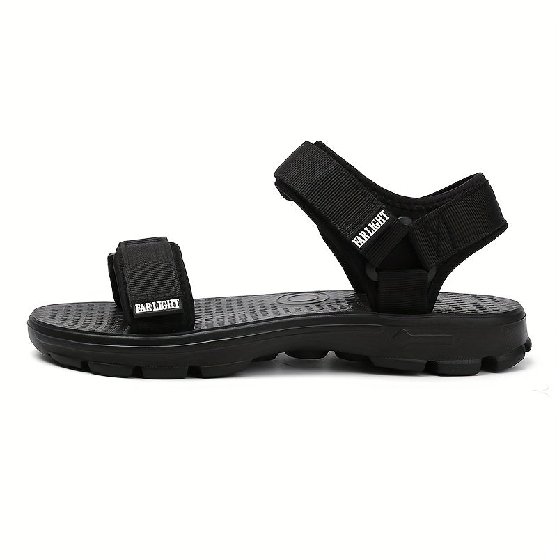 Men's Hook And Loop Non Slip Sandals Comfy Beach Shoes