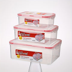 3pcs Fresh keeping Box Set Microwave Safe Refrigerator Storage Box