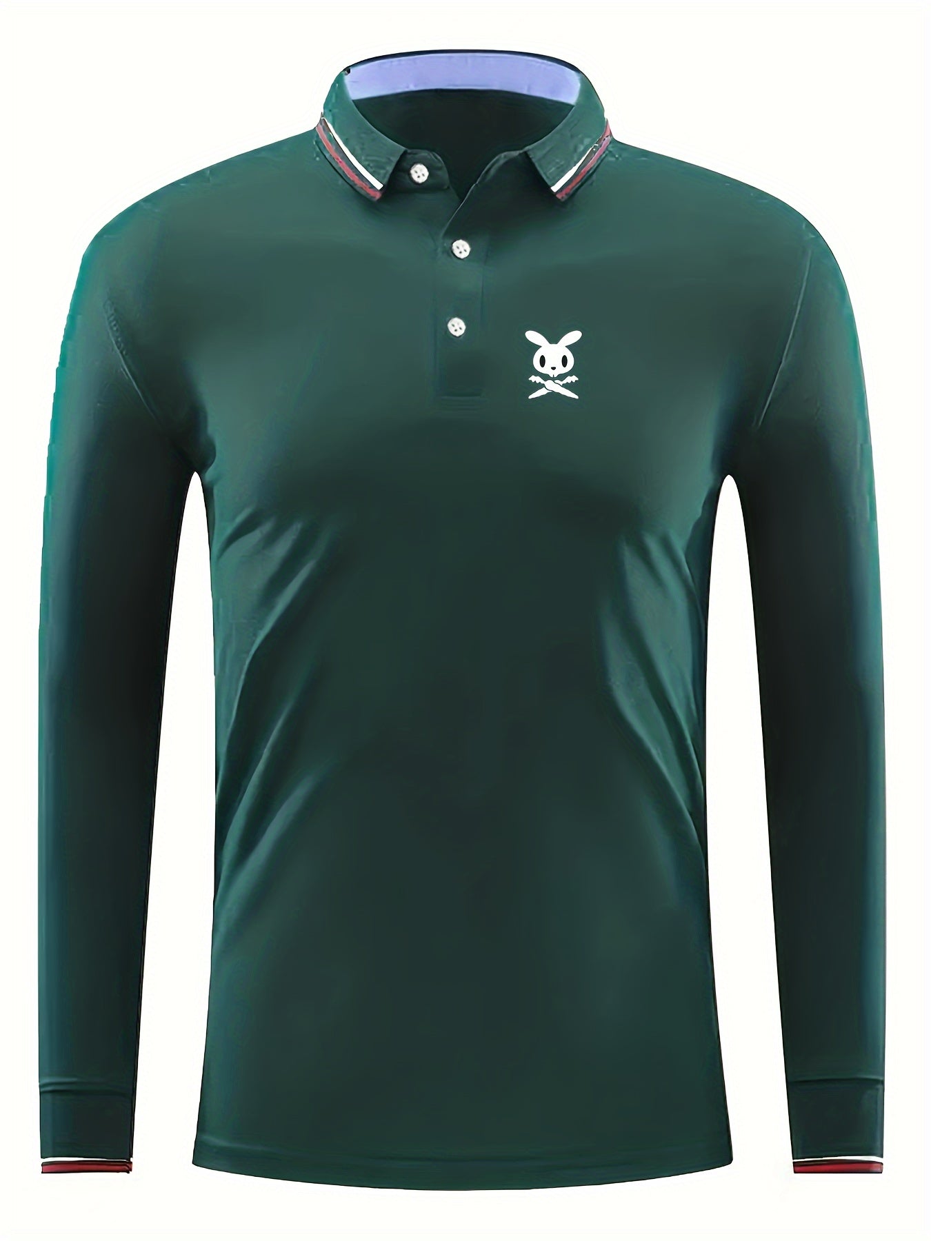 Men's Rabbit Carrot Pattern Lapel Sports Shirt Top