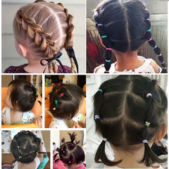 500pcs Colourful Rubber Bands Hair Accessories Kids