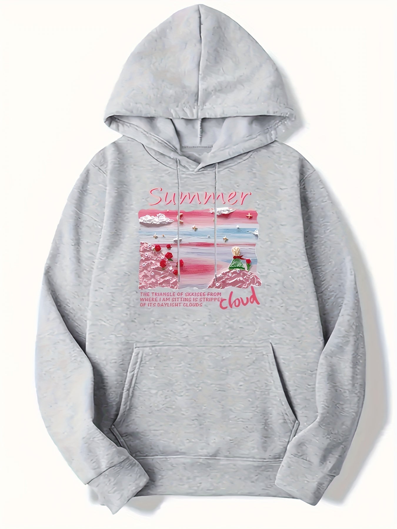 Little Prince Rose Print Men's Hooded Sweatshirt