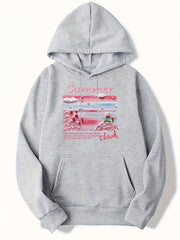 Little Prince Rose Print Men's Hooded Sweatshirt