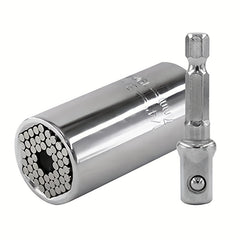 Universal Socket Sleeve Wrench Repair Tools 7 19mm Hex Shank Adapter Ratch