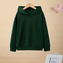 Girls' Basic Hooded Sweatshirt Long Sleeve Pullover Hoodie