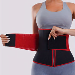 Adjustable Slimming Sweat Belt Waist Trainer Band Support Zipper Men Women