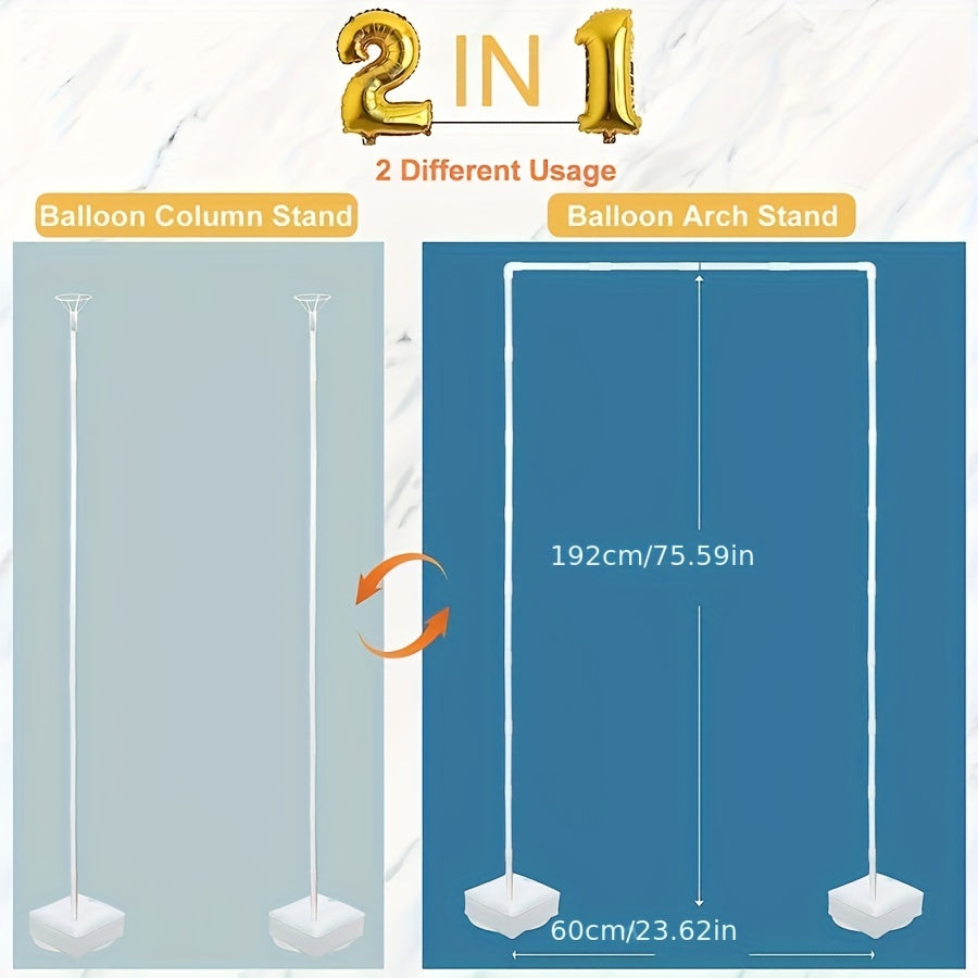 4 in 1 Wedding Arch Stand Backdrop Balloon Ring