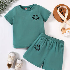 Boys Summer Casual Outfit: T-shirt & Shorts