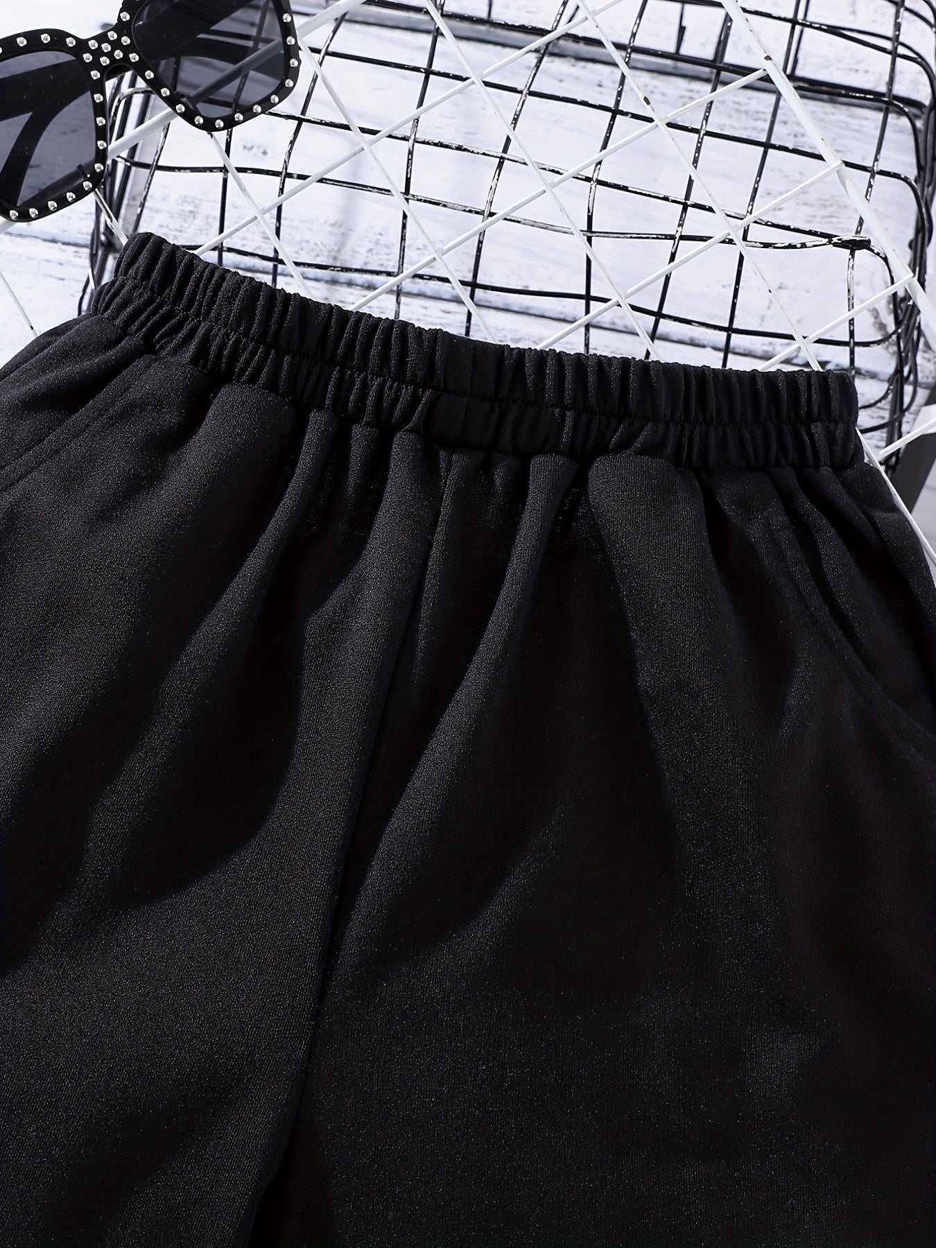 Kid's Basic Sweatshorts with Pockets Sports Casual Summer Shorts