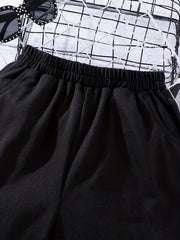 Kid's Basic Sweatshorts with Pockets Sports Casual Summer Shorts