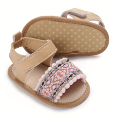 Baby Girls Open Toe Sandals Lightweight Breathable Anti Slip Sandals