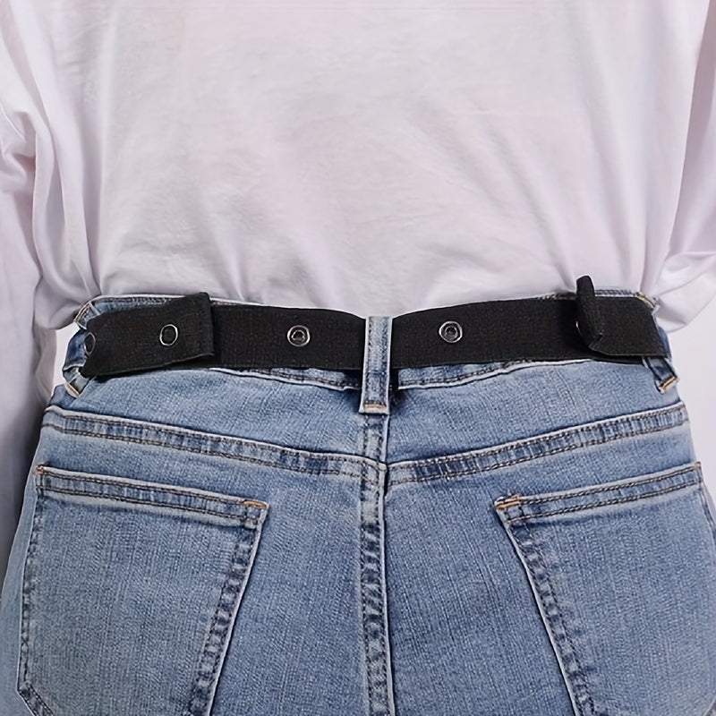 1pc Waist Elastic Band Adjustable Waist Extender Buckle Polyester Waist Belt