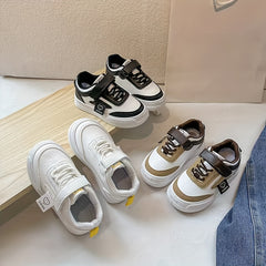 Kid's Solid Skate Shoes Non Slip Casual Soft Sole Sneakers
