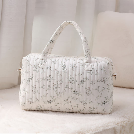 Floral Mommy Bag - Versatile Storage, Two Styles, Essential for Youngsters