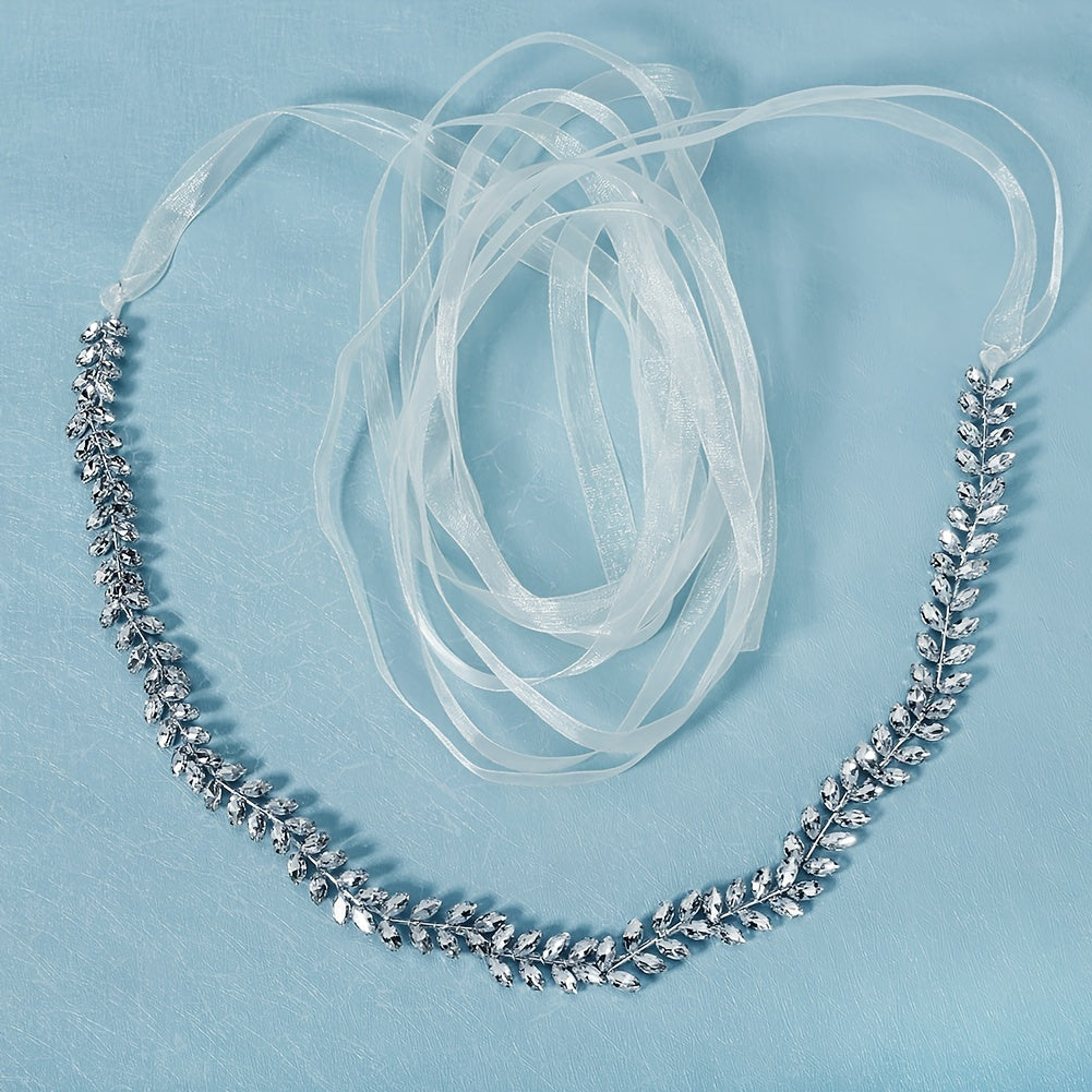 Wedding Sash Bridal Belts Rhinestone Hairband For Grown Formal Dress